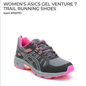 WOMENS ASICS GEL VENTURE 7 TRAIL RUNNING SHOES SIZE 8.5